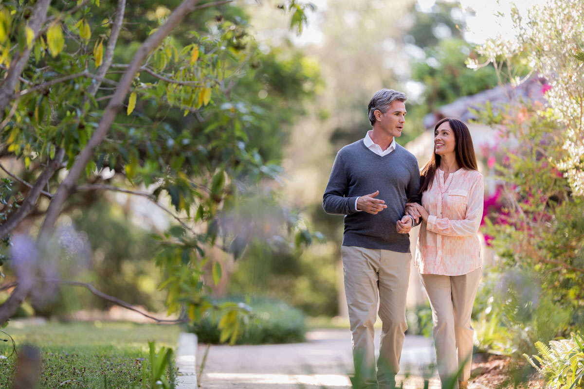 Couple walking